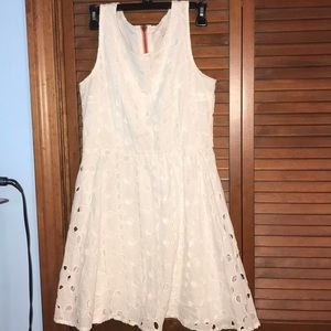 Delia’s white dress